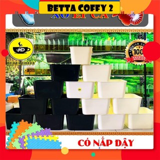 Thùng Nhựa Nuôi Cá tròn vuông khây chữ nhật ép đẻ Betta - Guppy