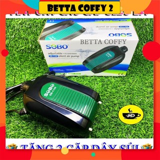 ❄️ máy sủi oxy cao cấp sobo 2 vòi sb 1106 - tặng 2m dây + 2 cục sủi