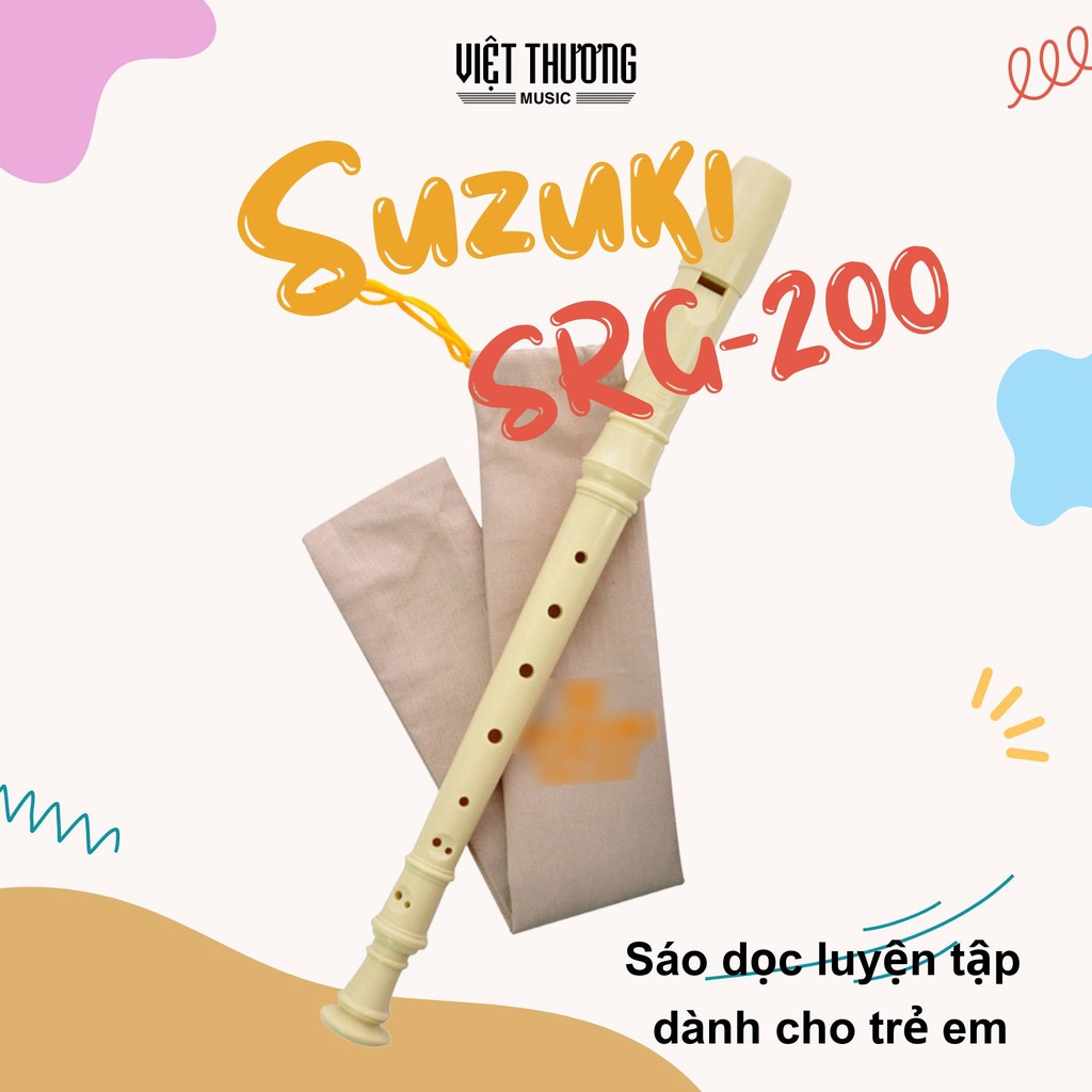Combo Melodion Suzuki STUDY-32 & Sáo Recorder Suzuki SRG-200 - Việt Thương Music