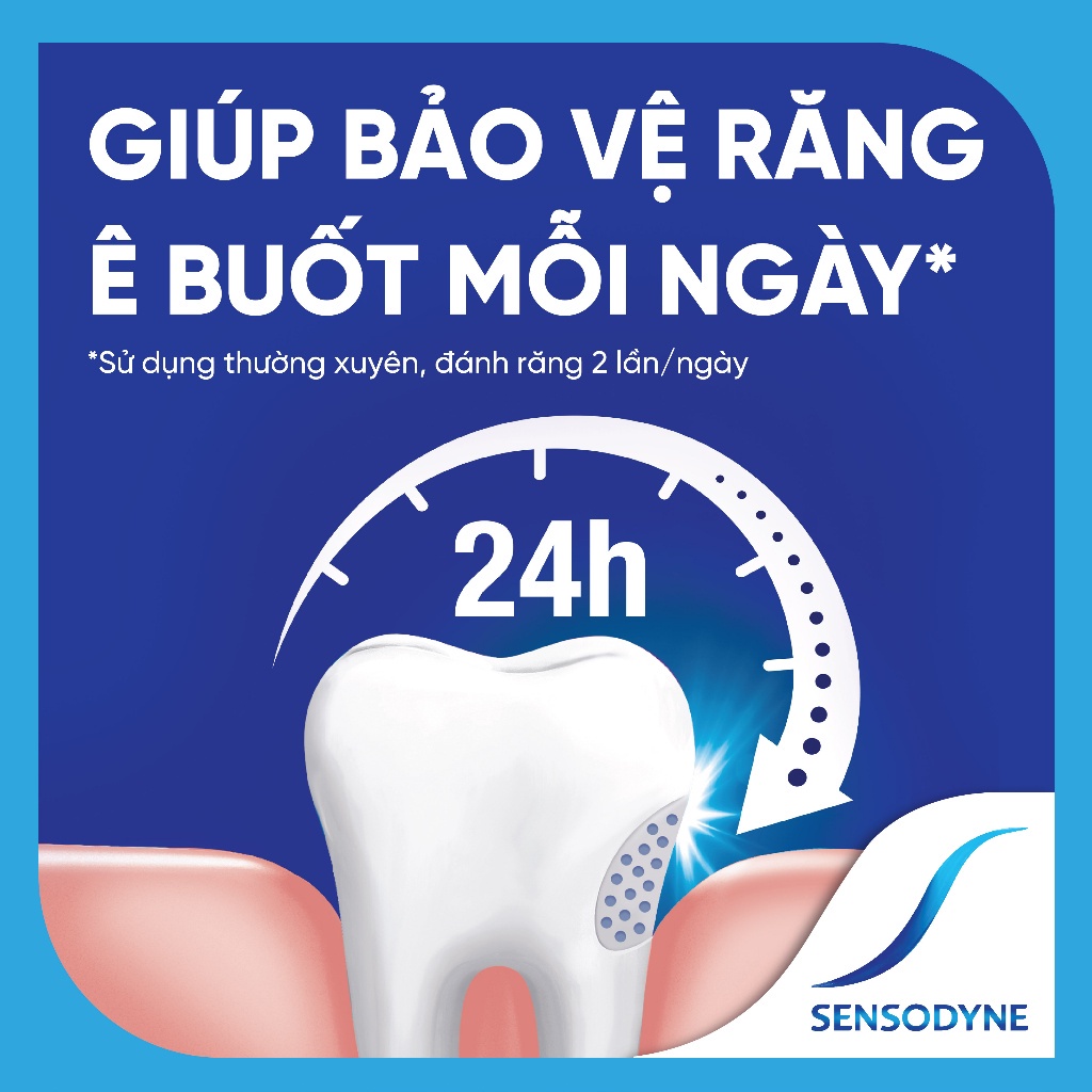 Kem đánh răng SENSODYNE Deep Clean 160g giúp giảm ê buốt hiệu quả