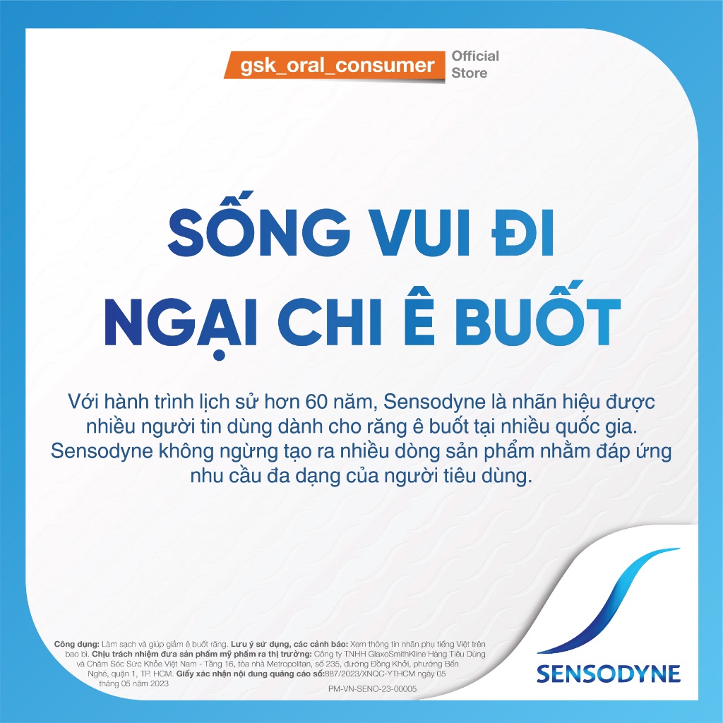 Bộ 3 Kem đánh răng SENSODYNE Deep Clean 100g giúp giảm ê buốt hiệu quả, sạch sâu cho hơi thở thơm mát