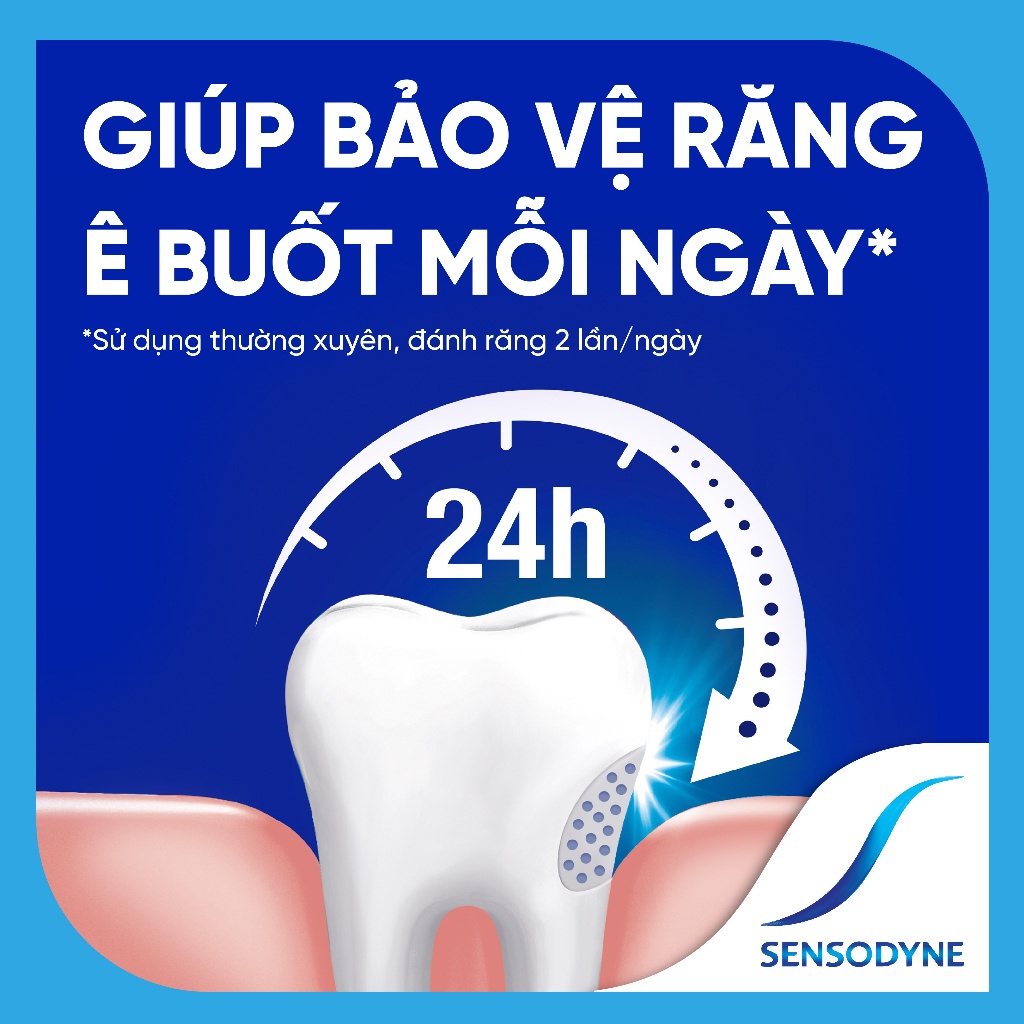 Kem đánh răng SENSODYNE Cool Gel 160g giúp giảm ê buốt hiệu quả với hương