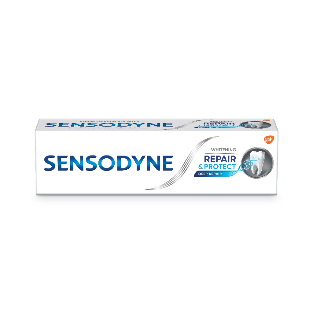 Bộ 2 Kem đánh răng SENSODYNE Repair & Protect Deep Repair Whitening 100g phục hồi, bảo vệ răng ê buốt và làm trắng răng