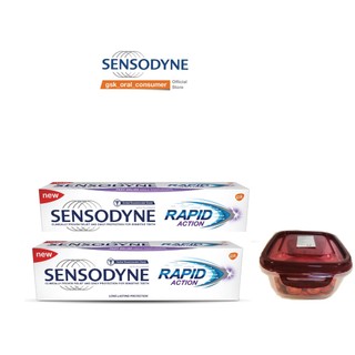 Combo 2 hộp Kem đánh răng Sensodyne Rapid Action Whitening 100g/hộp,tặng 1 hộp Lock&Lock