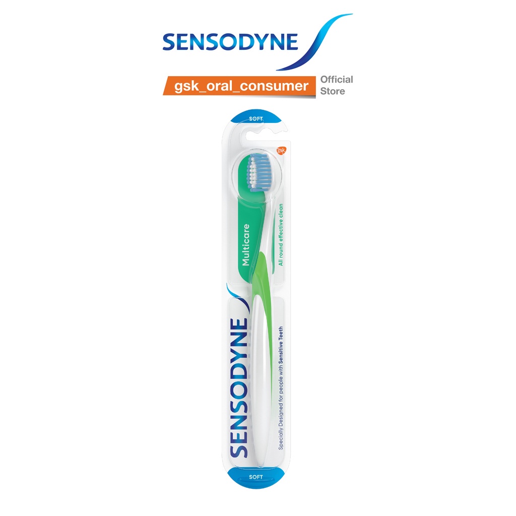 Bàn chải đánh răng SENSODYNE Multicare Soft với lông bàn chải mềm, làm sạch răng toàn diện, bảo vệ nướu