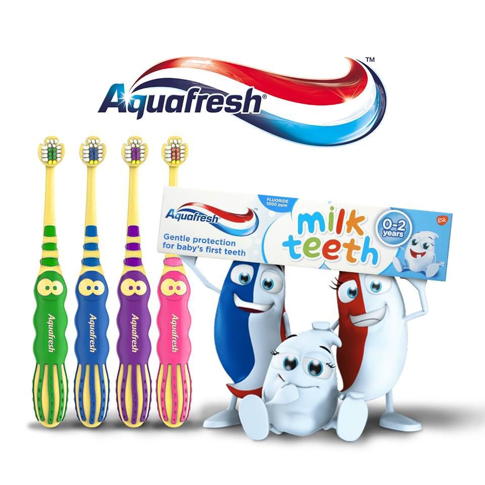 Bàn chải đánh răng Aquafresh Milk Teeth - dành cho trẻ từ 0-2 tuổi