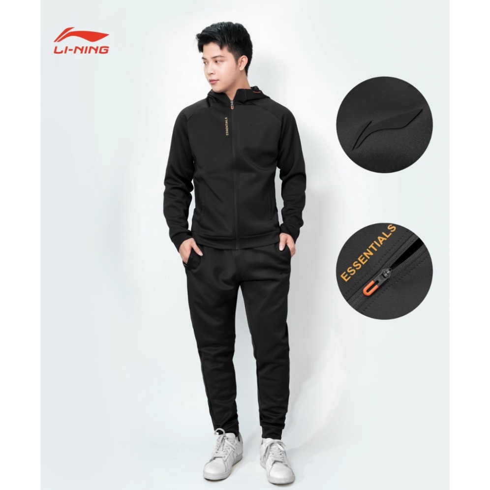 Bộ quần áo thu đông nam lining, sét thể thao nam có mũ mẫu mới nhất2023 giá bao rẻ nhất thị trường sỉ ib
