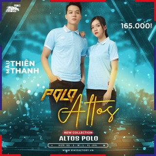 Áo polo nam nữ Riki Altos, áo thun có cổ tay ngắn phong cách thể thao thời trang năng động