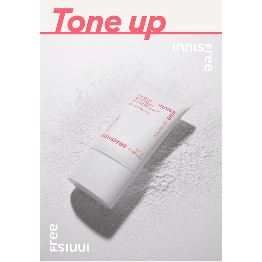 Kem Chống Nắng Kiềm Dầu Nâng Tone _ Tone up no sebum sunscreen ex spf 50+ pa ++++ 60ml mẫu mới năm 2023