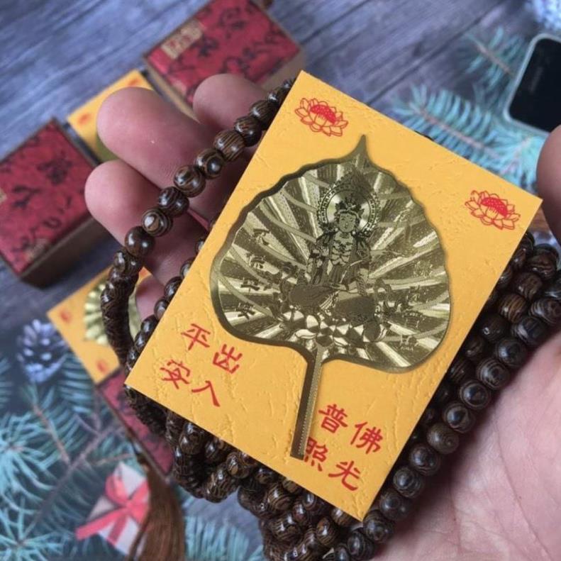 Vòng tay trầm hương 6 LI Set vòng đeo tay phong thủy chuỗi 108 hạt trầm hương, tặng kèm hộp gỗ lá bồ đề may mắn, tài lộc