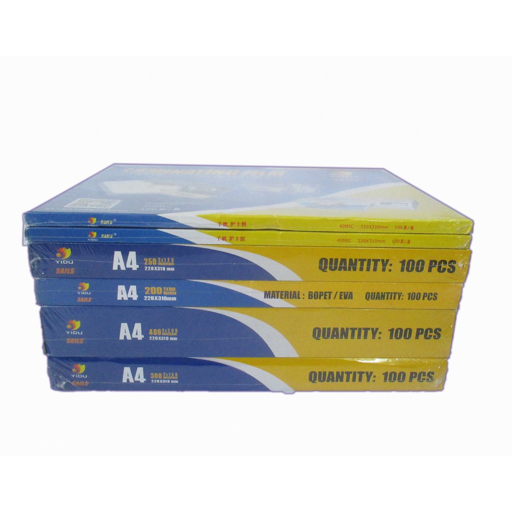 Màn Ép Plastic 100 tờ A4 và A3  cỡ 55 mic và 80 mic