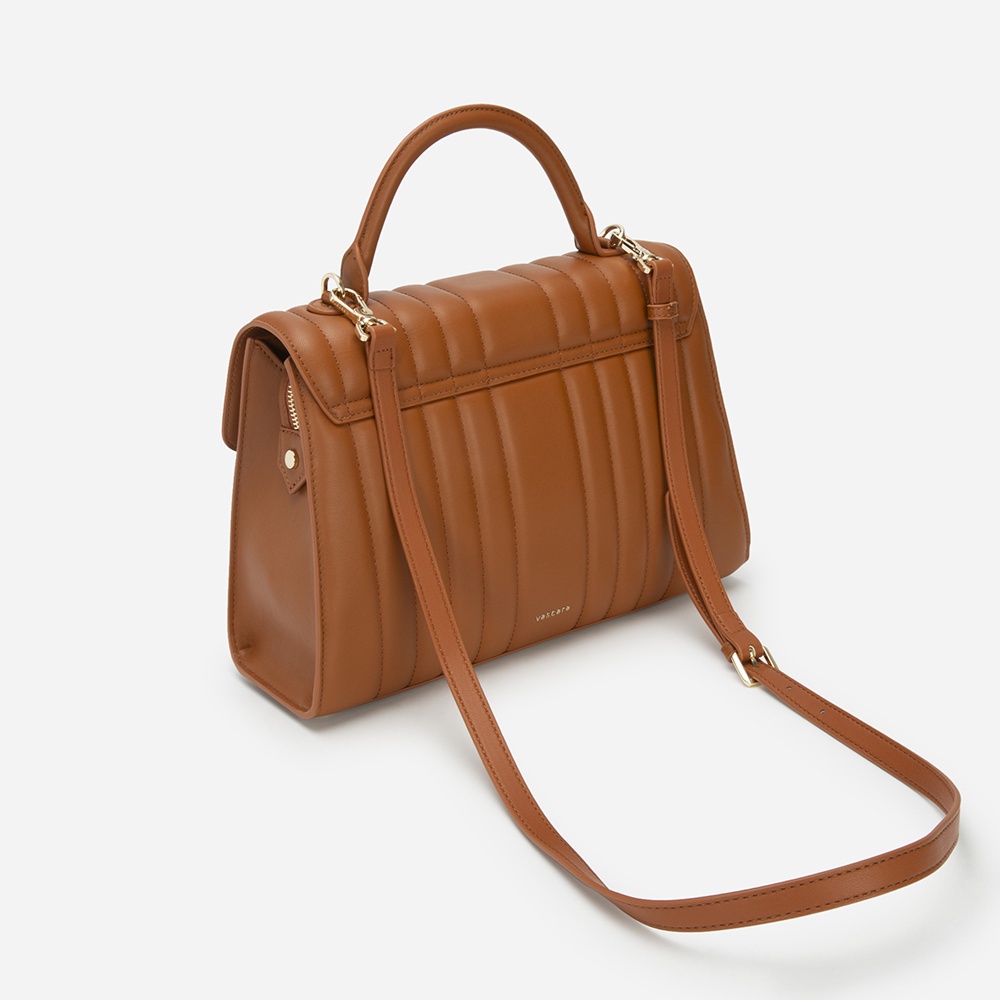 Vascara Túi Xách Tay Chần Bông May Kẻ Sọc - SAT 0289