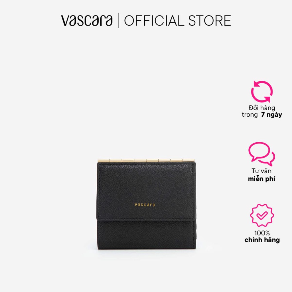 Vascara Ví Cầm Tay Nắp Gập Mini WAL 0212 Màu Xanh Bạc Hà