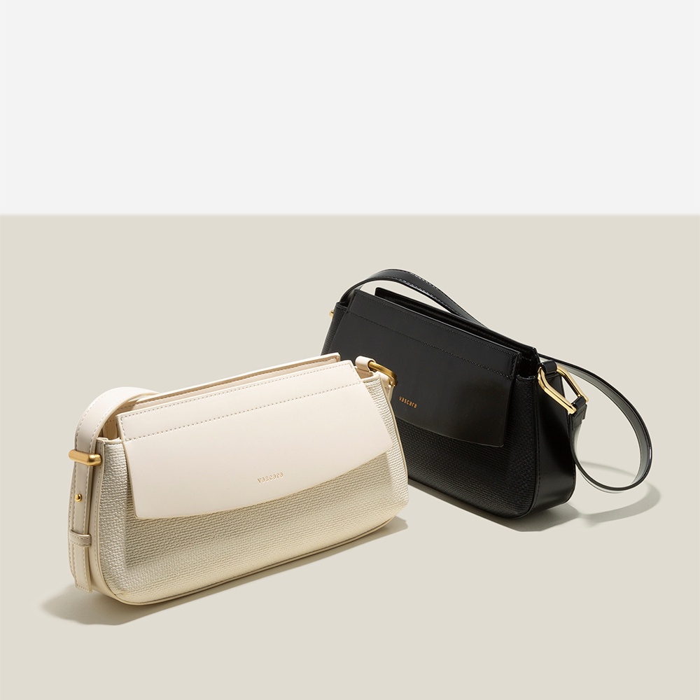 Vasscara Túi Xách Tay Baguette Vân Đan - TOT 0120