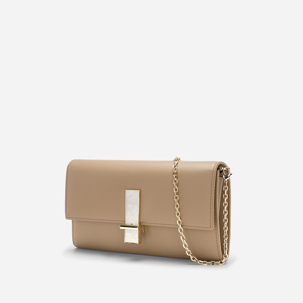 Vasscara Ví Cầm Tay Nhấn Khóa Vân Đá - CLU 0115