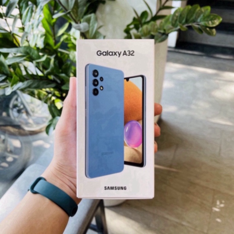 Điện thoại Samsung Galaxy A32  pin 5000mAh chip Mediatek Helio G80 màu xanh dương - Máy Fullbox BH 6 tháng