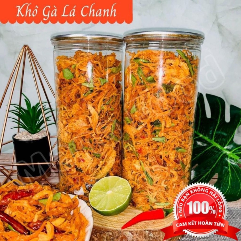 500G KHÔ GÀ LÁ CHANH LOẠI 1 VỊ CAY VỪA SIÊU NGON