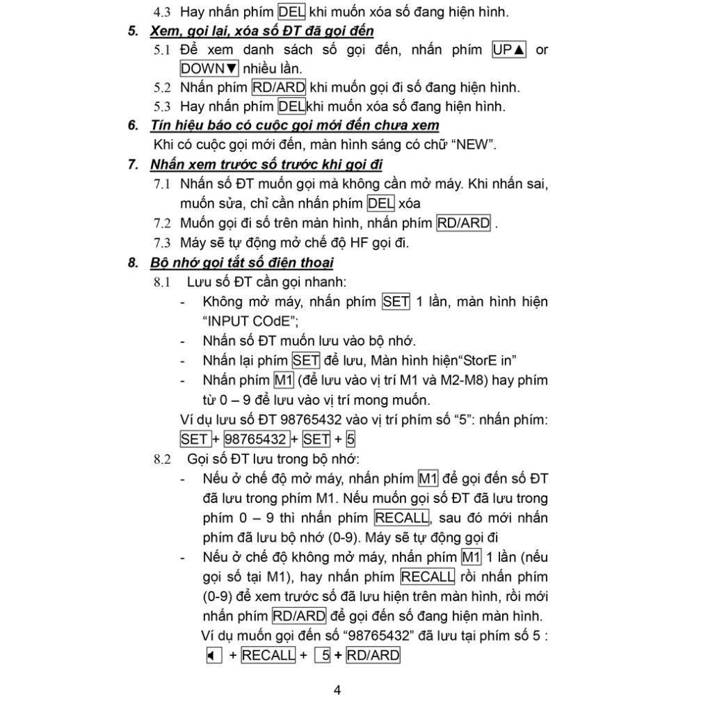 Máy điện thoại cố định có dây, để bàn hiện số gọi đi và gọi tới, dùng cho gia đình, khách sạn, văn phòng cty. MCT1540