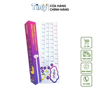 Thước đo chiều cao, decal dán tường MIDU