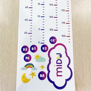Thước đo chiều cao, decal dán tường MIDU