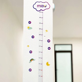Thước đo chiều cao, decal dán tường MIDU