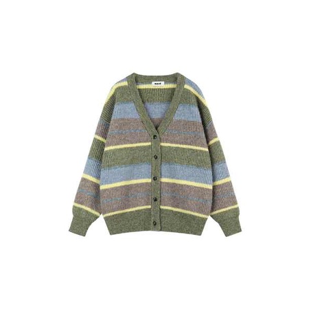Áo Khoác cardigan Họa Tiết Kẻ Sọc Phong Cách Nhật Bản