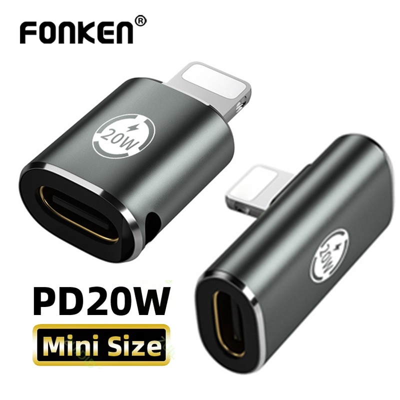 Đầu chuyển đổi Fonken PD20W USB type C sang 8pin OTG 20W thích hợp cho iPhone 13 12 11