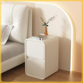 Bàn đầu giường kiểu kem, tủ đựng đồ mini bằng gỗ nguyên khối╰╯