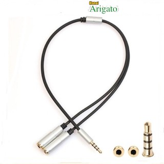Cáp chia loa, jack chia đầu 3.5mm ra 2 lỗ 3.5mm cho mic và loa riêng biệt