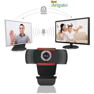 Webcam chân kẹp kèm mic cho Máy tính Full HD, phục vụ học tập và hội họp online