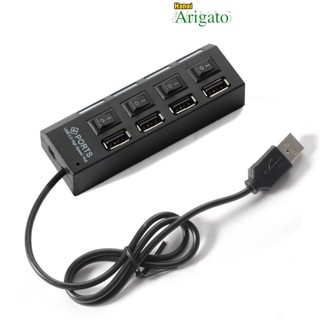 Ổ Chia Cổng USB, Hub Usb 1 Ra 4 Cổng Usb có công tắc bật tắt tiện lợi