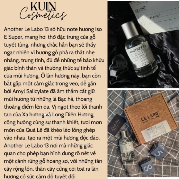 Nước hoa nam chính hãng cao cấp Le La.bo Santal 13 33, dầu thơm lâu mẫu thử 100ml hương thơm dịu nhẹ sang trọng quý phái | BigBuy360 - bigbuy360.vn