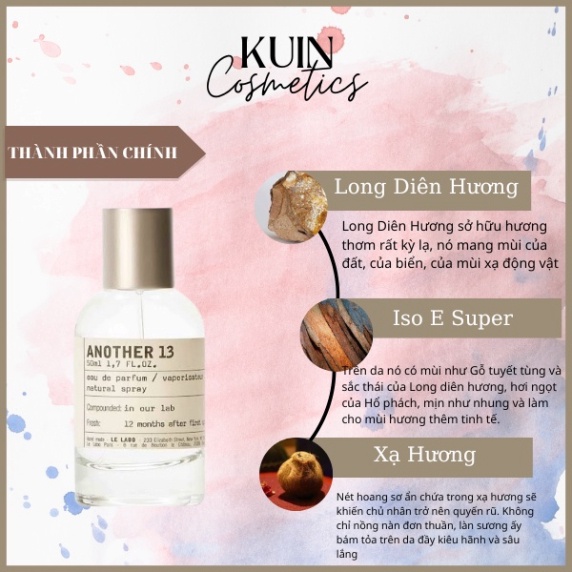 Nước hoa nam chính hãng cao cấp Le La.bo Santal 13 33, dầu thơm lâu mẫu thử 100ml hương thơm dịu nhẹ sang trọng quý phái | BigBuy360 - bigbuy360.vn