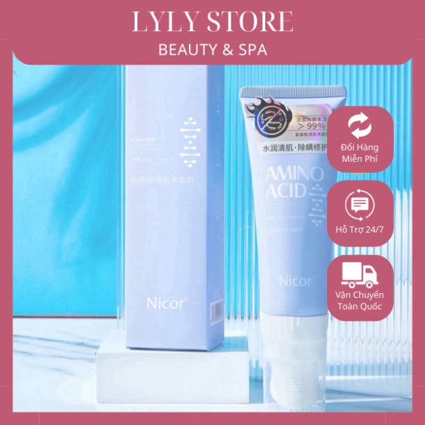 [SALE]  Sữa Rửa Mặt NICOR Amino Acid Dưỡng Ẩm 120ml - Lyly Store