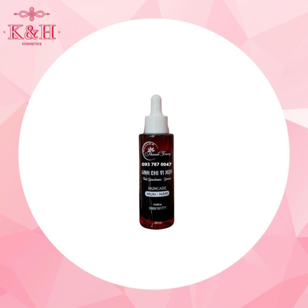 Tặng bột rửa mặt 100gr, Linh Chi Vi Mụn Tái Tạo Da Thanh Trang Trừ Mụn Thâm Nám Sẹo Rỗ