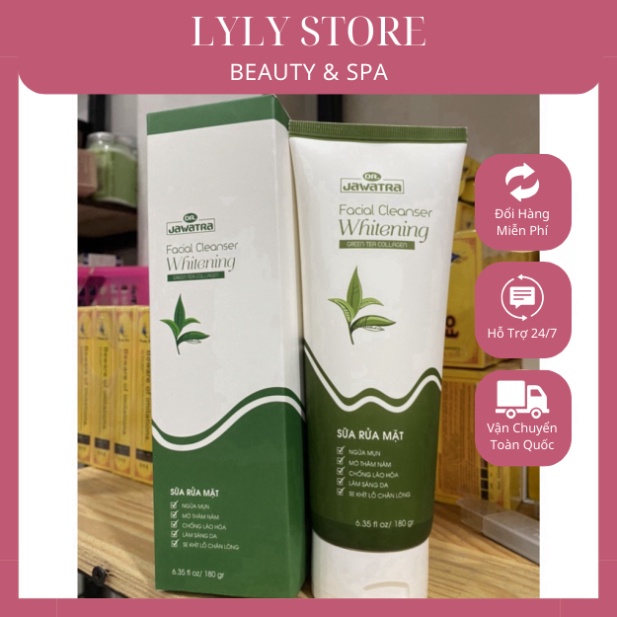 [SALE]  Sữa rửa mặt trà xanh Jawatra 180g - Lyly Store