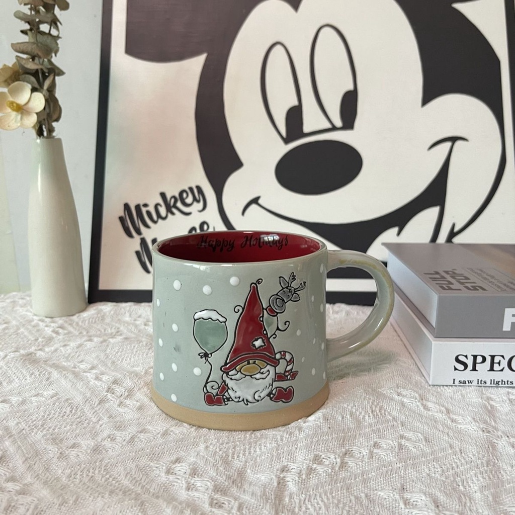 Cốc Sứ Uống Nước In Họa Tiết Ông Già Noel Dễ Thương Dùng Làm Quà Tặng