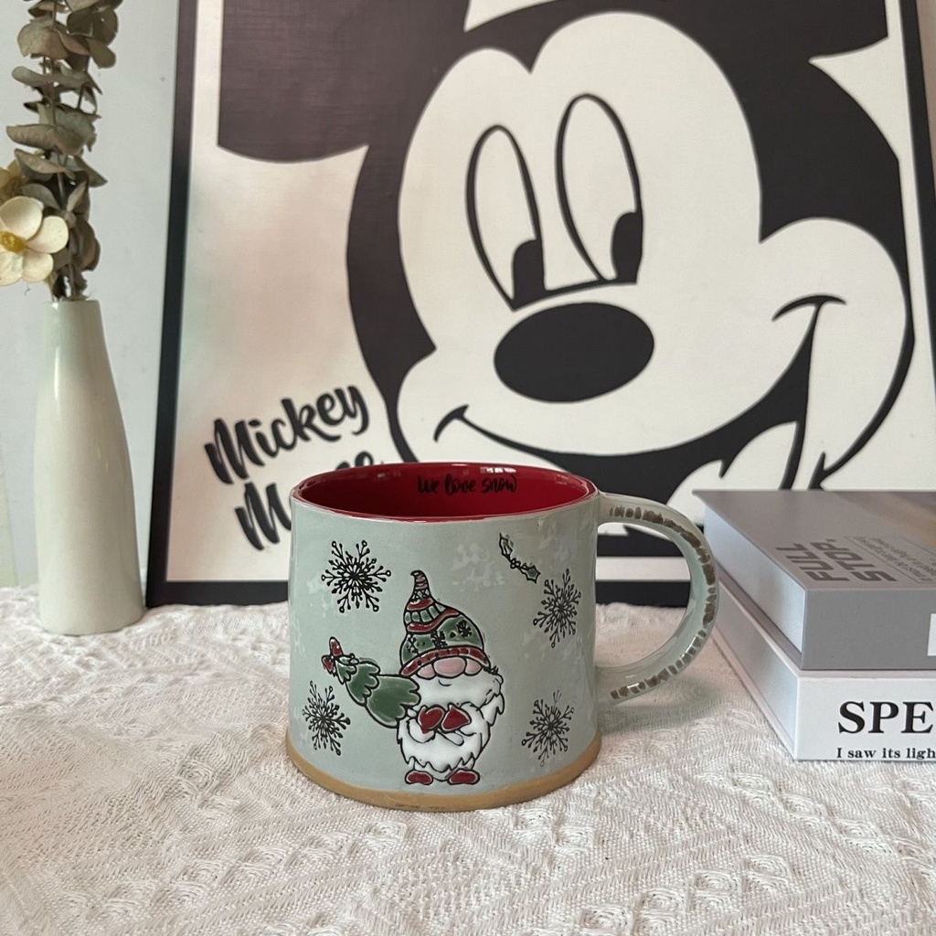 Cốc Sứ Uống Nước In Họa Tiết Ông Già Noel Dễ Thương Dùng Làm Quà Tặng