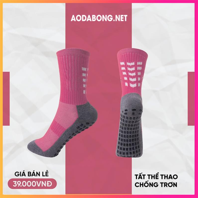 Vớ đá banh chống trơn đế xám, Tất chống trơn đá bóng màu trắng, ôm chân chuyên dùng cho thể thao. Có sỉ.