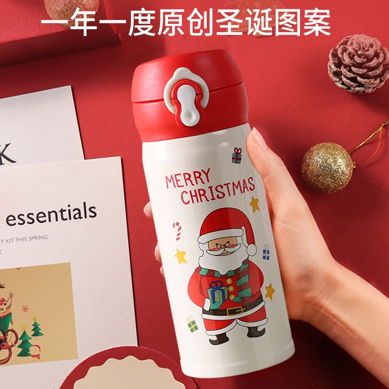 Bình Nước Giữ Nhiệt 304 Họa Tiết Hoạt Hình Dễ Thương Cho Học Sinh