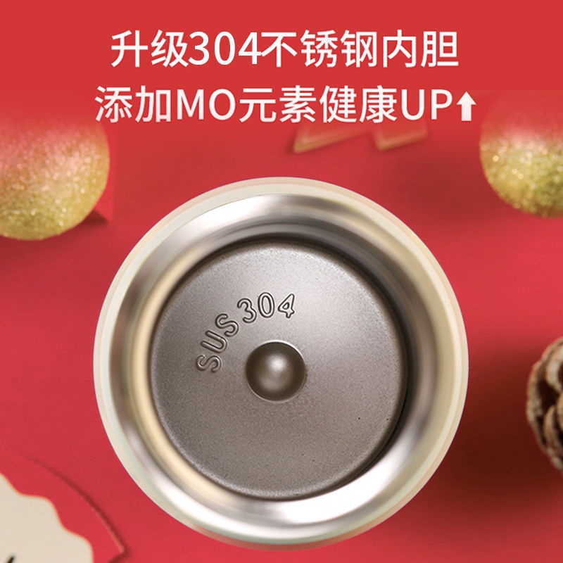 Bình Nước Giữ Nhiệt 304 Họa Tiết Hoạt Hình Dễ Thương Cho Học Sinh