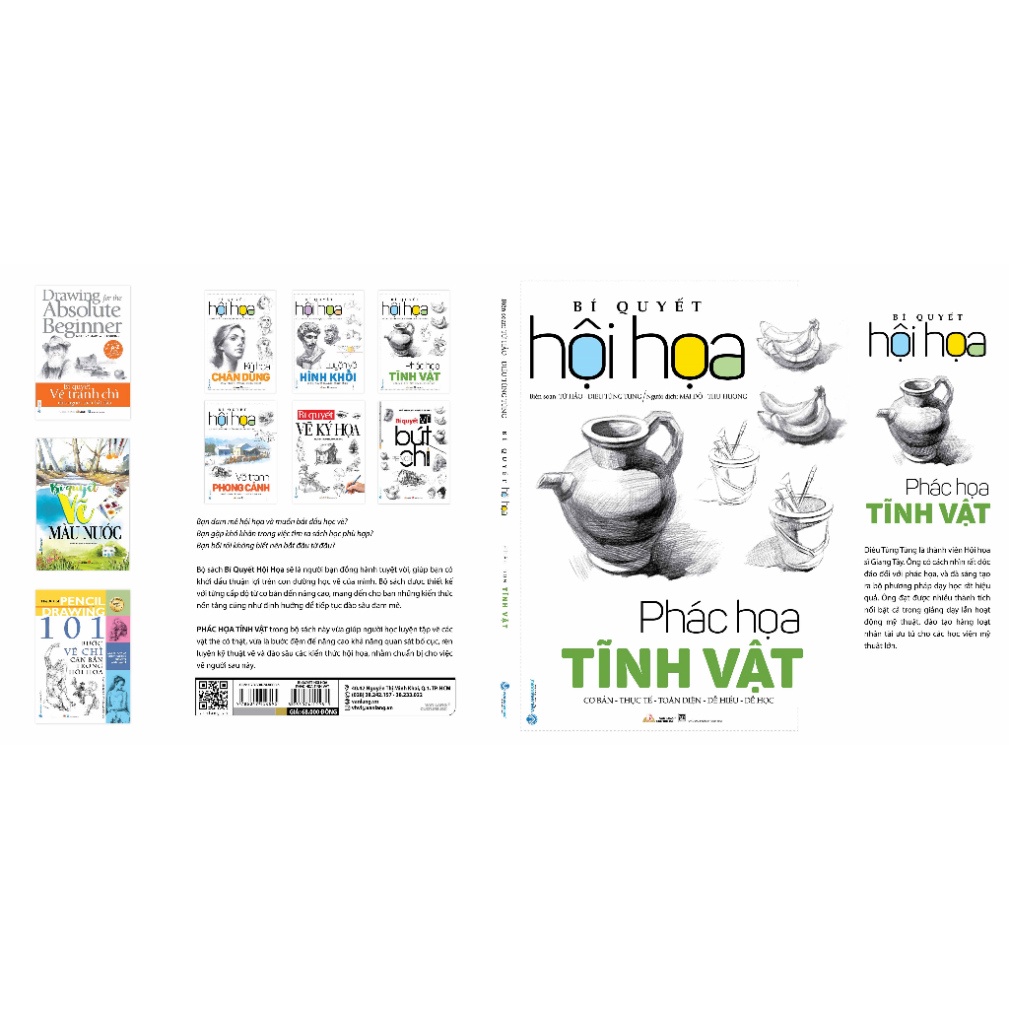 Sách Bí Quyết Hội Họa - Phác Họa Tĩnh Vật  VL