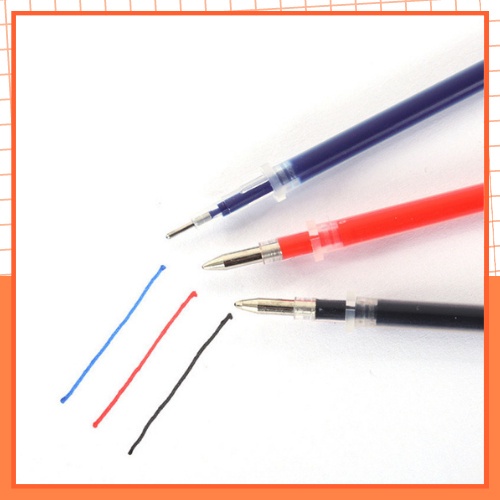 Tặng kèm 1 cây viết, Combo 10 Ngòi Bút Gel  Ruột Bút Gel 0,5mm 13cm Đủ Màu Đen Đỏ Xanh, Lắp Vừa Bút Gel Nắp Cài