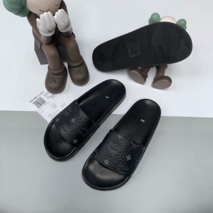 Dép Lê Nam Quai Ngang In Hình MCM - Dép Nam Quai Da Sần Siêu Chất Hót Nhất 2023 HDL 886