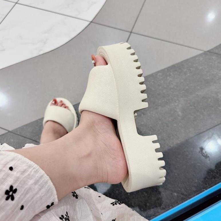 Dép Gucci nữ độn đế 5cm, sục GC nữ đúc cao cấp bền bỉ đế cao 5cm siêu hot trend 2023