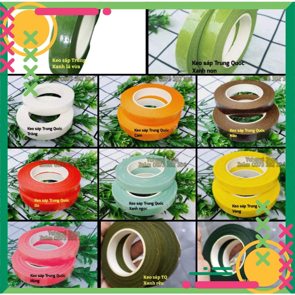 Keo sáp quấn cành làm hoa - tàu khựa - 1 cuộn - Yohand