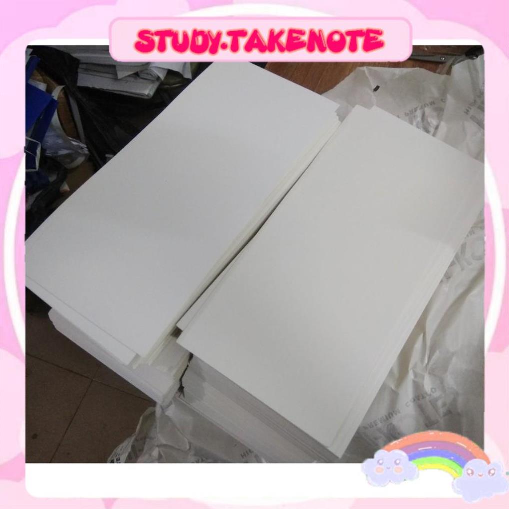 100 tờ Flash card trắng Ivory ĐL 350gsm kt 15x45cm