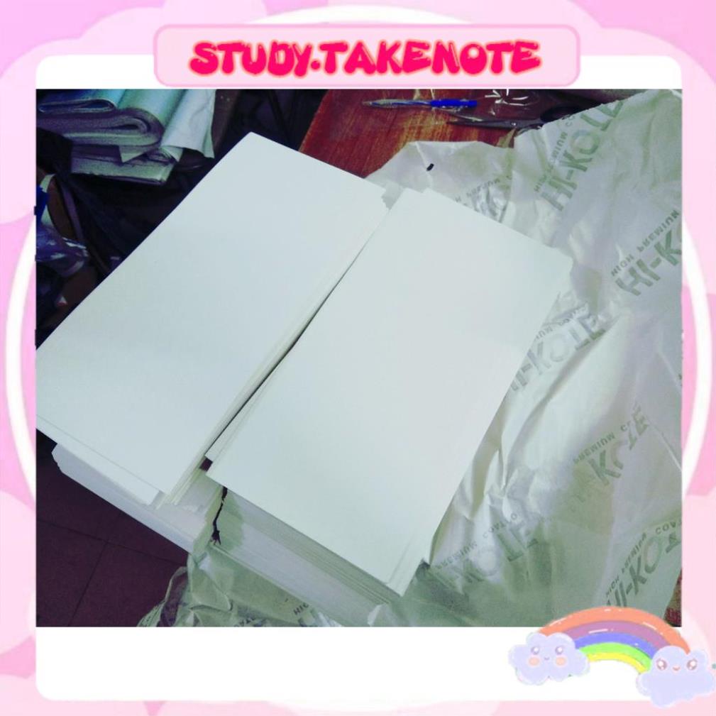 100 tờ Flash card trắng Ivory ĐL 350gsm kt 15x45cm