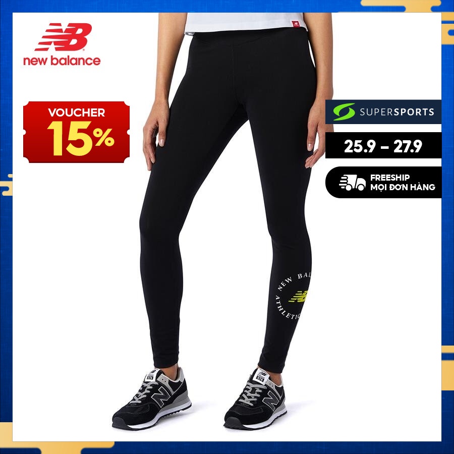 Quần legging thời trang nữ New Balance Athletic Club - WP13504BK (Form Quốc Tế)