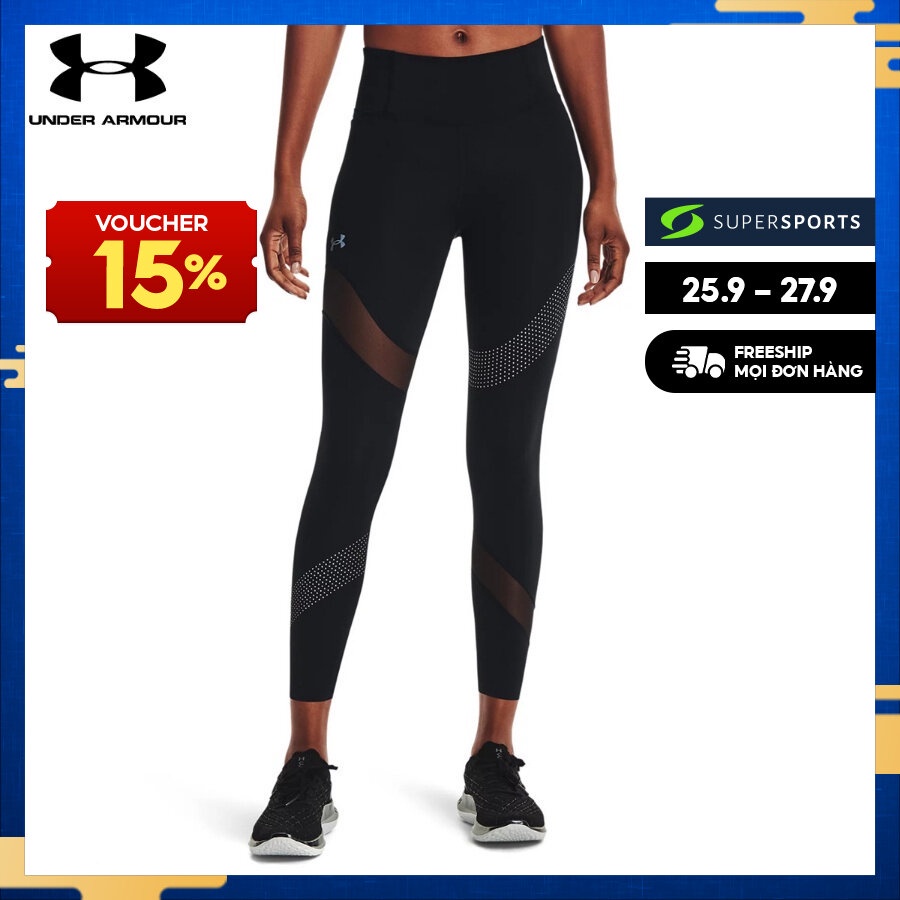 Quần legging chạy bộ nữ Under Armour Speedpocket Wave - 1365602-001